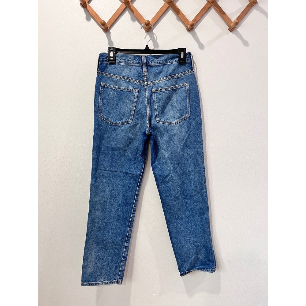 J Crew Slim Boyfriend Jeans Patchwork Distressed Medium Wash Size 26 - Picture 4 of 7